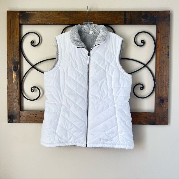 Free Country Women's Freecycle Cloud Lite Reversible Cozy Vest Jacket Size L - Picture 3 of 15